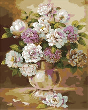 Load image into Gallery viewer, AZQSD Oil Painting Flower In Vase Painting By Numbers Paint Flower DIY Canvas Picture Hand Painted Home Decoration SZYH6310