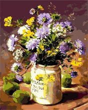 Load image into Gallery viewer, AZQSD Oil Painting Flower In Vase Painting By Numbers Paint Flower DIY Canvas Picture Hand Painted Home Decoration SZYH6310