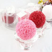 Load image into Gallery viewer, Silicone Candle Mold 3D Rose Ball Aromatherapy Candle Soap Mould Craft Resin Clay Decorating Tool